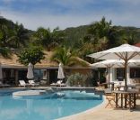Pascal Ramette vient d'ouvrir son restaurant Le Pacri, restaurant de l'hôtel Manapany qui surplombe la plage de l'Anse des Cayes à Saint Barthélemy le 14 décembre 2011