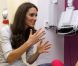 Kate Middleton lors d'une visite au Royal Marsden Hospital avec le prince William en septembre 2011.
Les premiers patronages de la Catherine, duchesse de Cambridge, ont été officiellement annoncés le 5 janvier 2012. L'épouse du prince William est la marraine de quatre associations, et par ailleurs bénévole auprès de l'Association des Scouts.