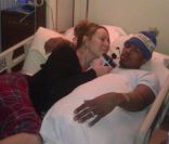 Mariah Carey, au chevet de son époux Nick Cannon, hospitalisé, le 4 janvier 2012.