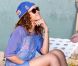 Rihanna se pavane au soleil à la Barbade le 29 janvier 2011