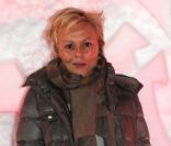 Muriel Robin lors d'une soirée montagnarde dans un igloo pendant le festival du film de comédie de l'Alpe d'Huez, le 18 janvier 2012