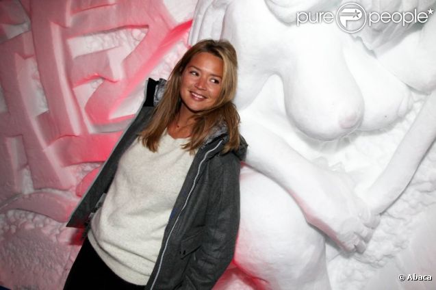 Virginie Efira lors d'une soirée montagnarde dans un igloo pendant le festival du film de comédie de l'Alpe d'Huez, le 18 janvier 2012