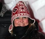 Valérie Damidot lors d'une soirée montagnarde dans un igloo pendant le festival du film de comédie de l'Alpe d'Huez, le 18 janvier 2012