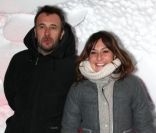 Shirley Bousquet lors d'une soirée montagnarde dans un igloo pendant le festival du film de comédie de l'Alpe d'Huez, le 18 janvier 2012