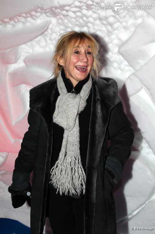 Marie-Anne Chazel lors d'une soirée montagnarde dans un igloo pendant le festival du film de comédie de l'Alpe d'Huez, le 18 janvier 2012