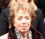 Marthe Mercadier lors des obsèques de Rosy Varte, en l'église arménienne à Paris, le 19 janvier 2012