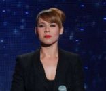 Chimène Badi lors du 25e Téléthon en décembre 2011