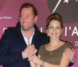 François Damiens et Cécile Cassel lors du 15e Festival du film de comédie de l'Alpe d'Huez le 20 janvier 2012