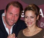 François Damiens et Audrey Dana lors du Festival International du film de comédie de l\'Alpe d\'Huez le 20 janvier 2012
