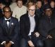 Tinie Tempah, David Collins et Isaac Julien au premier rang du show Lanvin à Paris, le 22 janvier 2012.