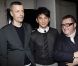 Lucas Ossendrijver, Nicholas Wu et Alber Elbaz à Paris, le 22 janvier 2012.
