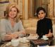 Rachida Dati reçoit Arianna Huffington à la mairie du 7e arrondissement de Paris, le 23 janvier 2012.