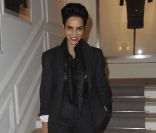 Farida Khelfa au défilé Dior Haute Couture à Paris le 23 janvier 2012