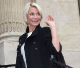 Cameron Diaz à son arrivée au Défile Chanel Haute Couture à Paris le 24 janvier 2012