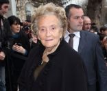 Bernadette Chirac à son arrivée au Défile Chanel Haute Couture à Paris le 24 janvier 2012