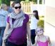Jennifer Garner, enceinte, et sa fille Violet, qui vient de sortir de son cours de danse, le 28 janvier, à Los Angeles