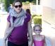 Jennifer Garner, enceinte, et sa fille Violet, qui vient de sortir de son cours de danse, le 28 janvier, à Los Angeles