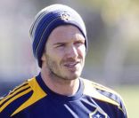 David Beckham à l\'entraînement le 30 janvier 2012 à Carson du côté de Los Angeles