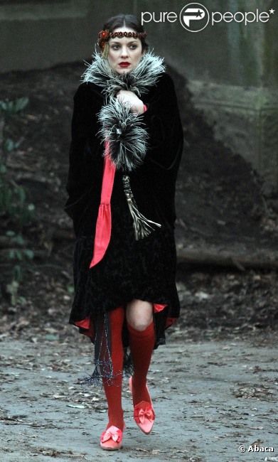 Marion Cotillard tourne le film encore sans titre de James Gray à New York, le 30 janvier 2012.