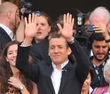 Dany Boon et l'équipe des Ch'tis à Lille, le 30/05/08