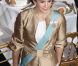 La princesse Mary de Danemark était une fois de plus magnifique en tenue d'apparat pour un dîner célébrant le jubilé des 40 ans de règne de la reine Margrethe, le 1er février 2012 au palais de Christiansborg.