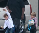 Les fils de Britney Spears, Sean Preston et Jayden James à Los Angeles le 31 janvier 2012