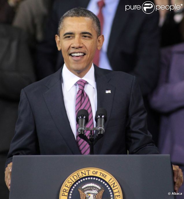 Barack Obama à Falls Church le 1er février 2012