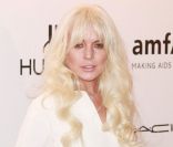 Lindsay Lohan lors de la soirée de l'amFAR à New York le 8 février 2012