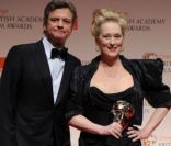 Colin Firth et Meryl Streep lors des BAFTAs 2012, le 12 février à Londres.