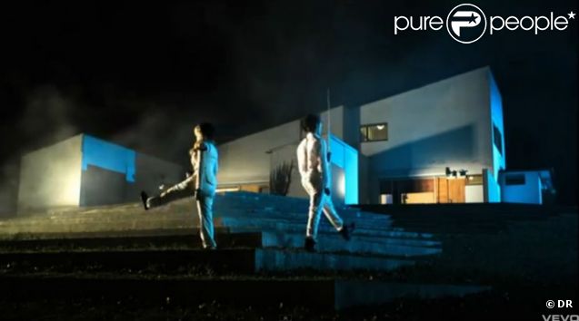 Image extraite du clip  Sans amour  d'Amandine Bourgeois, février 2012.