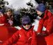En vacances à Verbier (Suisse), le prince Philippe, la princesse Mathilde et leurs quatre enfants (Elisabeth, Gabriel, Emmanuel, Eléonore) ont pris la pose le 20 février 2012.