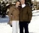 En vacances à Verbier (Suisse), le prince Philippe, la princesse Mathilde et leurs quatre enfants (Elisabeth, Gabriel, Emmanuel, Eléonore) ont pris la pose le 20 février 2012.