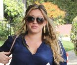 Hilary Duff, quelques jours après son accouchement, à Los Angeles, le 29 mars 2012.