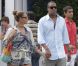  EXCLU. Beyoncé et son mari Jay-Z se promènent main dans la main dans les rues de Saint-Barthelemy le 5 avril 2012, alors qu'ils y passent leurs vacances avec leur petite Blue Ivy. 