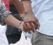  EXCLU. Beyoncé et son mari Jay-Z se promènent main dans la main dans les rues de Saint-Barthelemy le 5 avril 2012, alors qu'ils y passent leurs vacances avec leur petite Blue Ivy. 