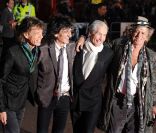 Mick Jagger, Ronnie Wood, Charlie Watts et Keith Richards - Les Rolling Stones aujourd\'hui - à Londres, le 2 avril 2008.