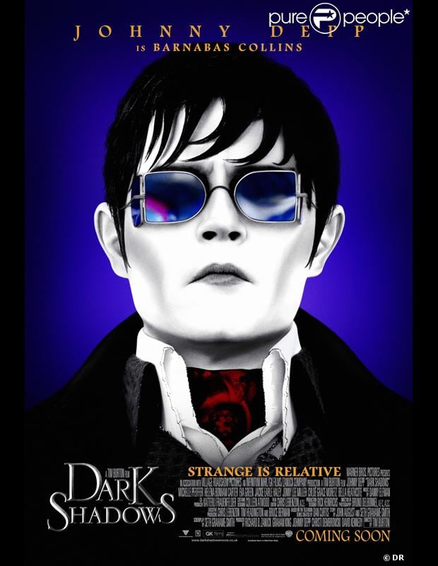 Affiche du film dark Shadows de Tim Burton avec Johnny Depp