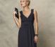 Robe longue drapée Les 3 suisses, 99,90 euros.