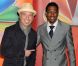 Howie Mandel et Nick Cannon lors des NBC Upfronts à New York le 14 mai 2012