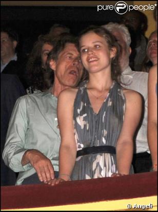 Mick Jagger et sa fille de 16 ans, Georgia May