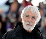 Michael Haneke lors du photocall de <em>Amour</em>, durant le Festival de Cannes le 20 mai 2012