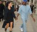 Kanye West et Kim Kardashian sortent de leur hôtel Athaneaum pour aller au restaurant Hakkasan, le 20 mai 2012 à Londres
