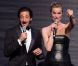 Adrien Brody et Eva Herzigova, joli duo pour animer les ébats durant la vente aux enchères du gala de l'amfAR à l'hôtel du Cap Eden Roc. Cap d'Antibes, le 24 mai 2012.