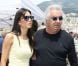 Flavio Briatore et sa jeune compagne Elisabetta Gregoraci dans le paddock du Grand Prix de Monaco le 27 mai 2012