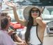 Nicole Scherzinger dans le paddock du Grand Prix de Monaco le 27 mai 2012
