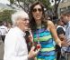 Bernie Ecclestone et sa femme Fabiana Flosi dans le paddock du Grand Prix de Monaco le 27 mai 2012