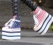 Les chaussures de Willow Smith, 11 ans, à Paris le 12 mai 2012.