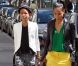 Willow Smith, 11 ans, se promène dans Paris avec sa mère Jada Pinkett Smith, le 12 mai 2012.