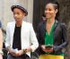 Willow Smith, 11 ans, se promène dans Paris avec sa mère Jada Pinkett Smith, le 12 mai 2012.