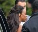 Arrivée de Kelly Rowland à Bercy pour le concert de Jay-Z et Kanye West, le 1er juin 2012.